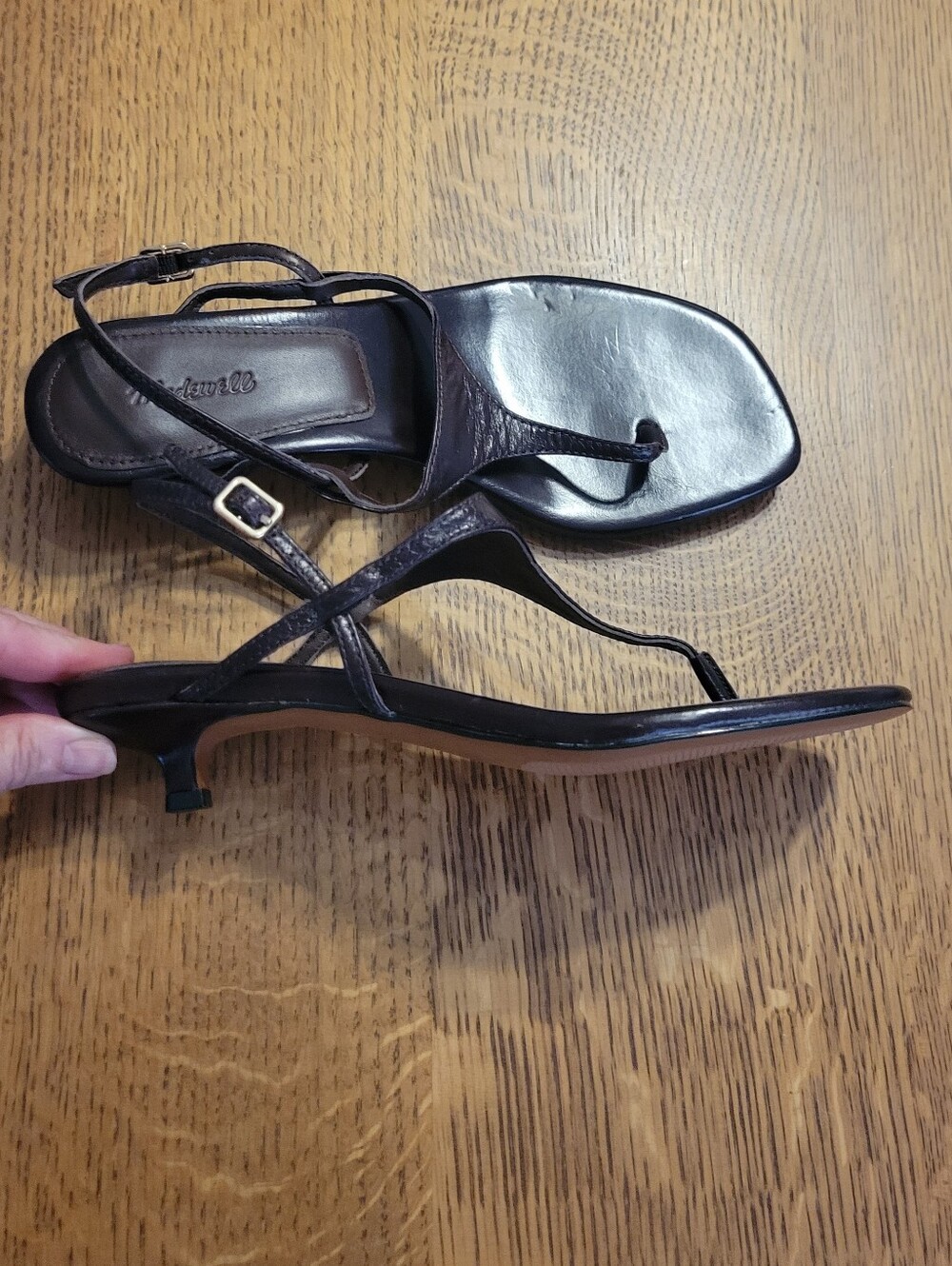 Madewell Chiara Kitten Heel Slingback Sandal - Espresso Bean - Picture 9 of 12